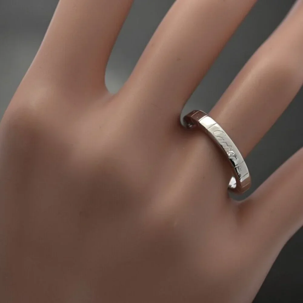 ★SOLD★ Cartier Lanier Ring 54 White Gold Wedding - Picture 11 of 11